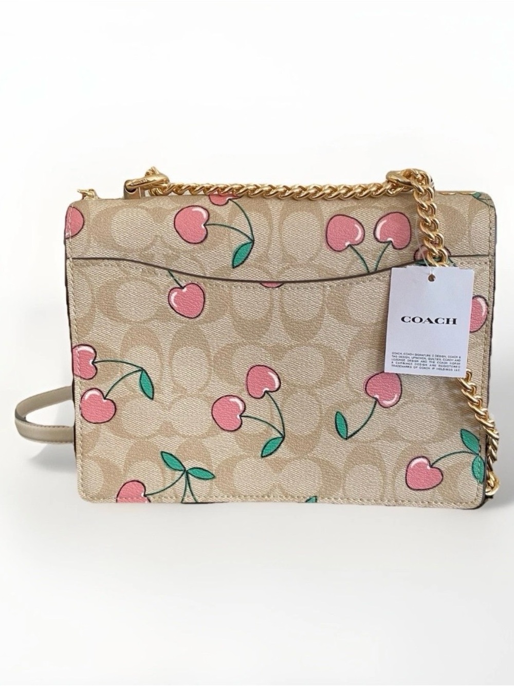 NWT Coach Klare Crossbody Bag With Heart Cherry Print - Picture 3 of 7